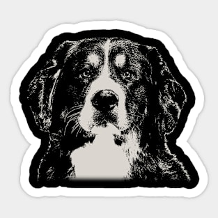 Berner Portraits Canine Couture, Stylish Statement Tee Collection Sticker